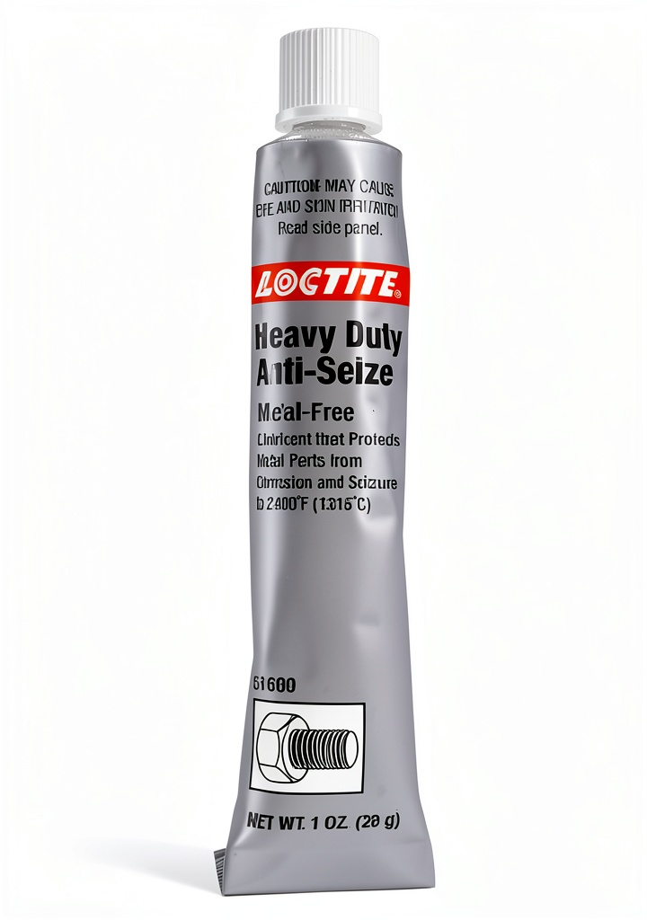 Loctite Anti‑Seize Lubricant tube beside automotive bolts