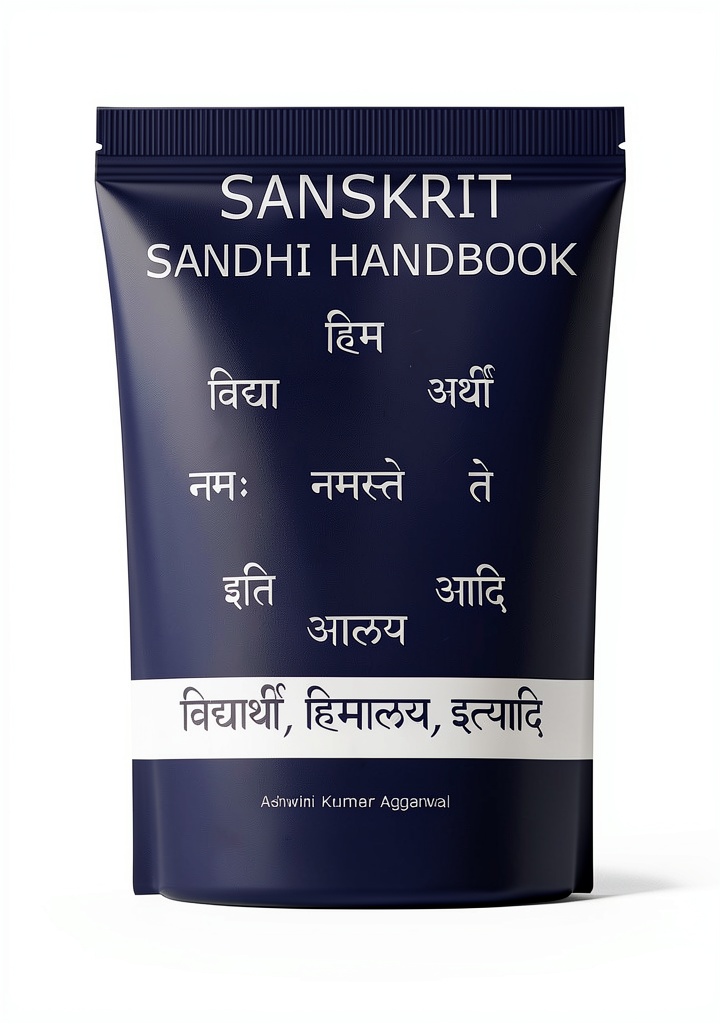 Installing Sanskrit Grammar Vyakarana Kindle Book by Devotees of Sri on a wooden desk