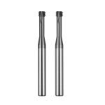 2pcs UNC UNF Thread Milling Cutter Solid Carbide for Stainless Steel UNF10-32-0