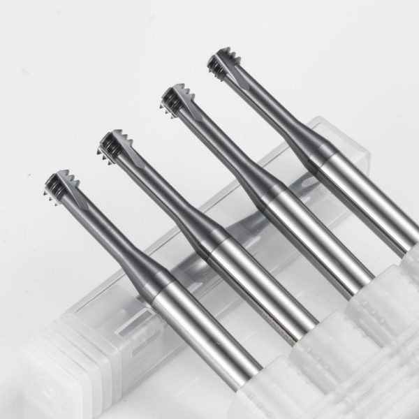 2pcs UNC UNF Thread Milling Cutter Solid Carbide for Stainless Steel UNF10-32-3