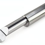 Micro 100 LTR-312-20X Thread Relief Tool, .334" Min Bore Dia, 1-1/4" Max Bore Depth, .094" Width, .005" Corner Rad, .075" Proj, .1563" C-L Offset, 5/16" Shank Dia, 2-1/2" OAL, AlTiN-0