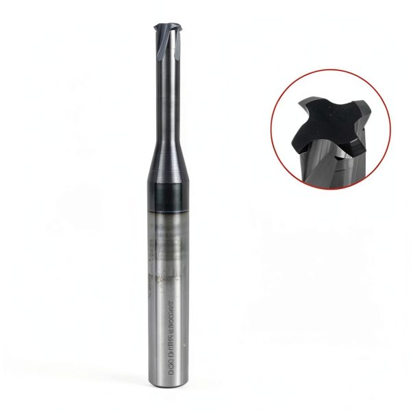 3/8" 14-40 Single Pitch Solid Carbide Thread end Mill - TiALN Coated 4 Flute 290" Cutting Diameter, 3/8" Shank Diameter-2